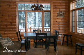 Image of the Executive Home at Angler's Isle Northwoods Resort.